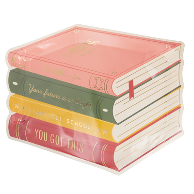 BTS1045 - Stack of Books Paper Plate