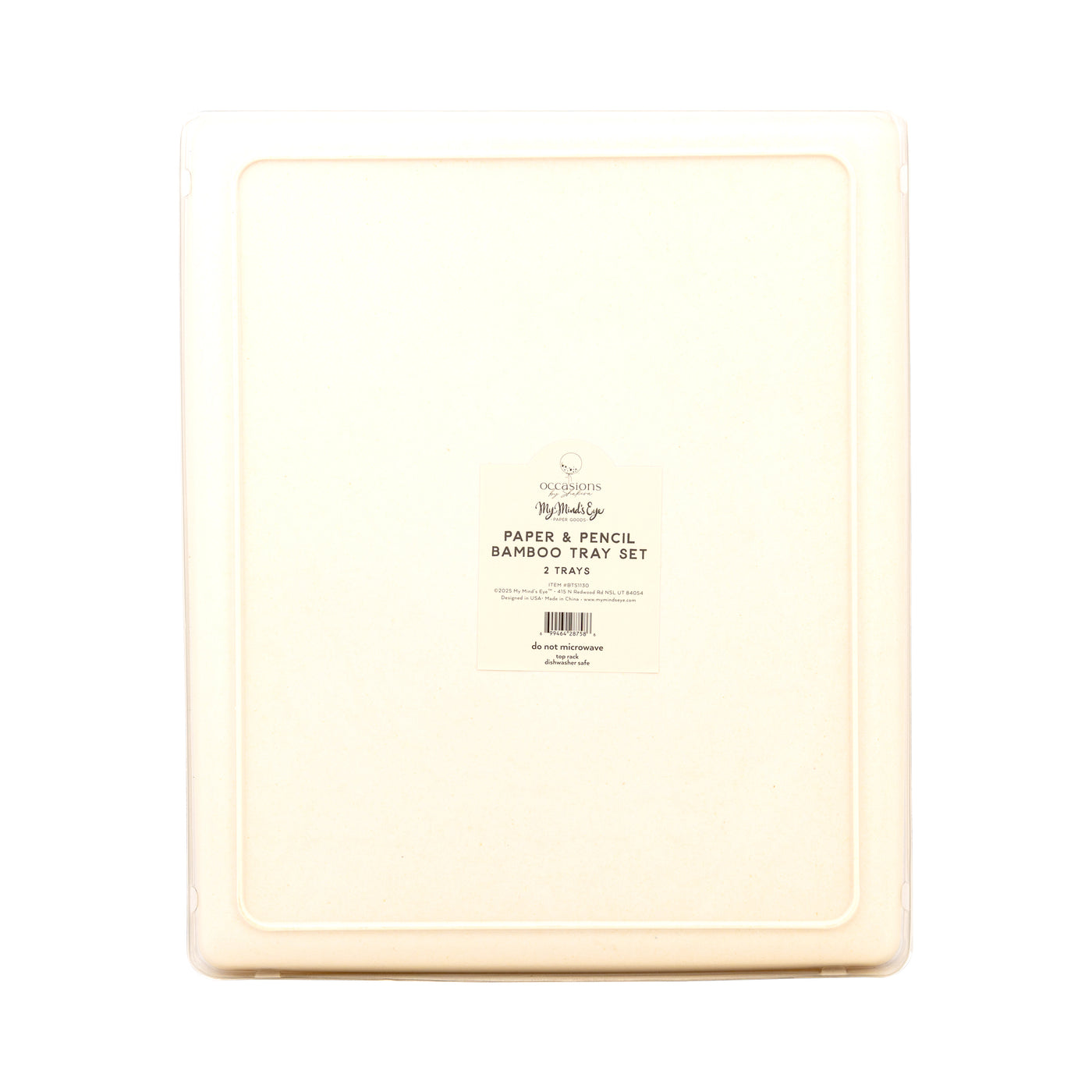 BTS1130 - Occasions Paper and Pencil Bamboo Tray Set