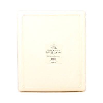 BTS1130 - Occasions Paper and Pencil Bamboo Tray Set