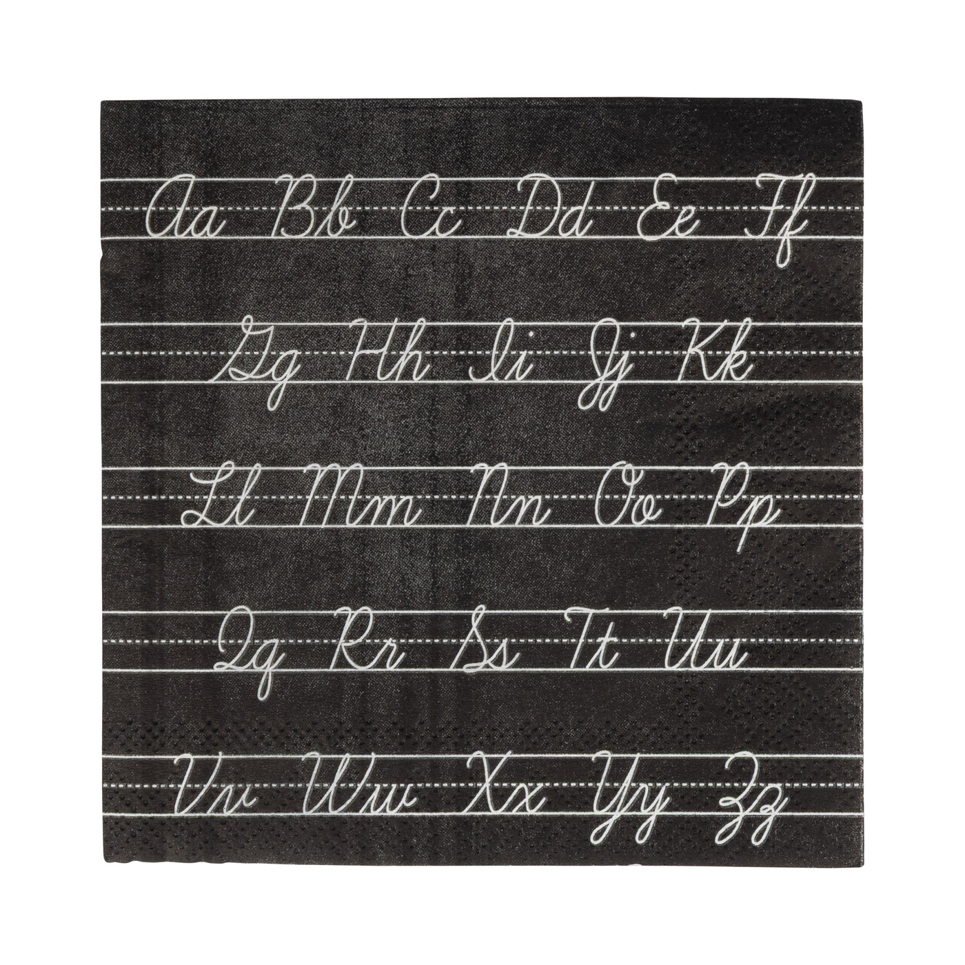 BTS1138 - Cursive ABCs Paper Cocktail Napkin