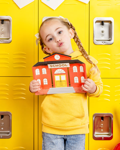 BTS1141 - School House Shaped Paper Plate