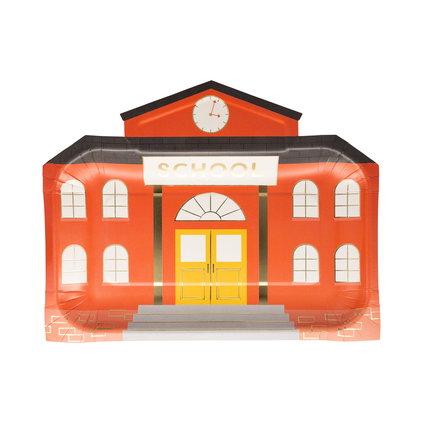 BTS1141 - School House Shaped Paper Plate