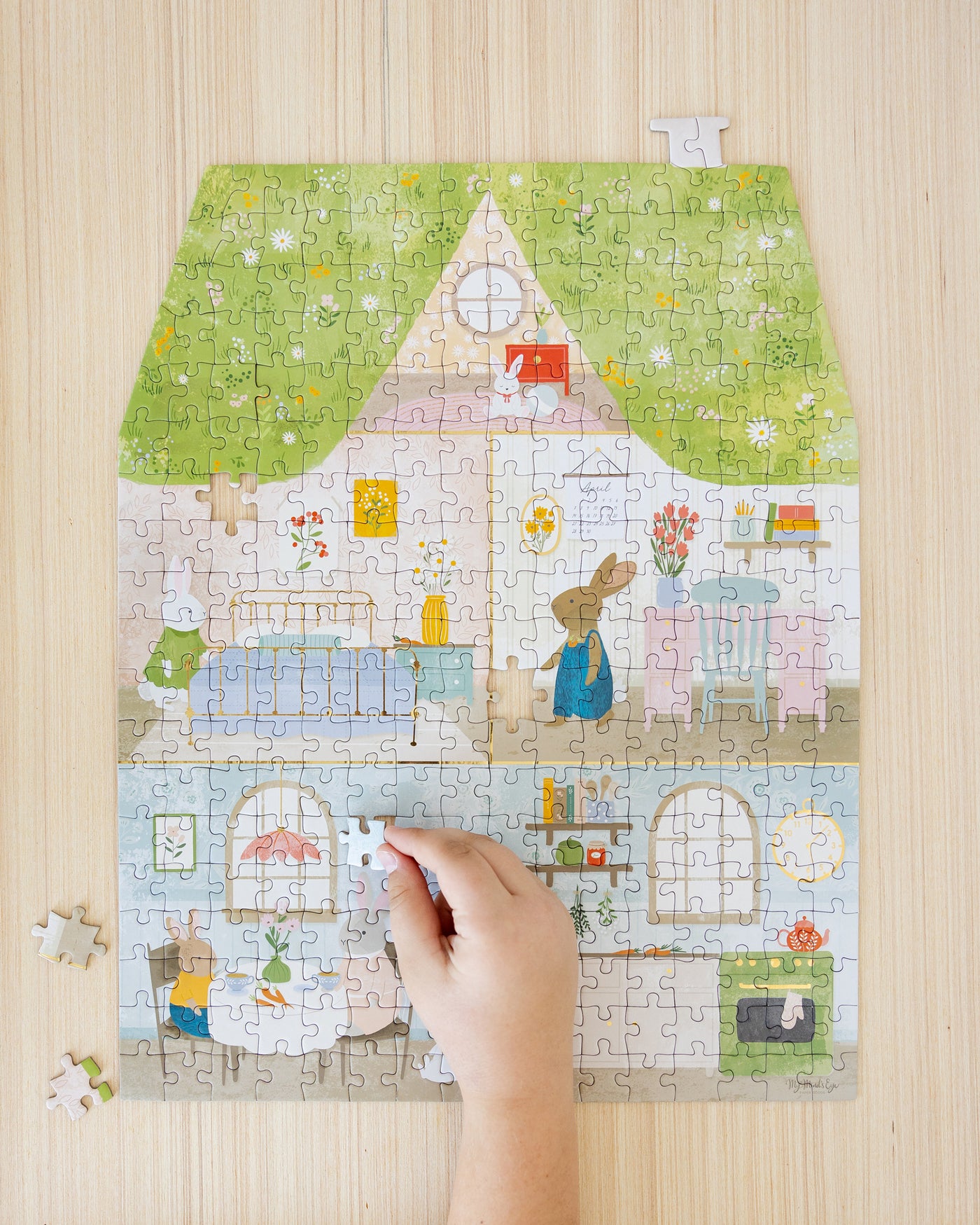 BUN1022 -  Bunny Cottage Jig Saw Puzzle