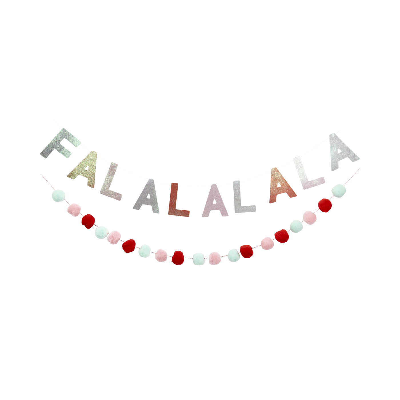 CDY1102 - Fa La La Glittered Banner Set