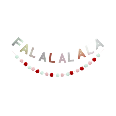 CDY1102 - Fa La La Glittered Banner Set