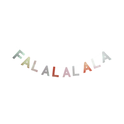 CDY1102 - Fa La La Glittered Banner Set