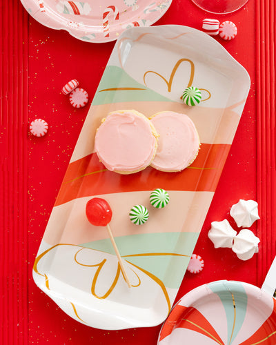 CDY1130 - Candy Cane Lane Bamboo Tray