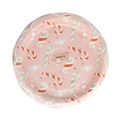 CDY1141 - Candy Cane Lane Scatter Pattern 9" Plate