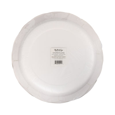 CHL1241 - Green Scalloped Cream Lines Plate