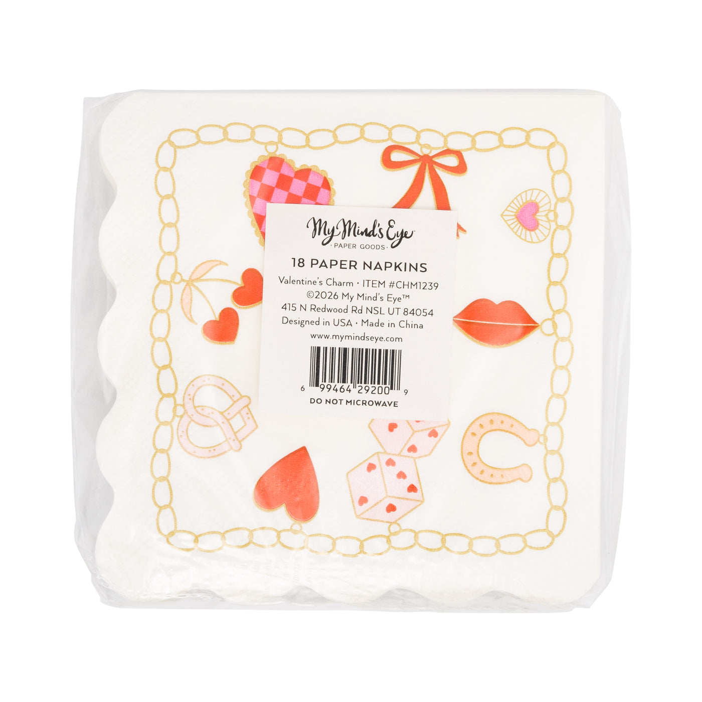 CHM1239 - Valentines Charm Cocktail Napkin