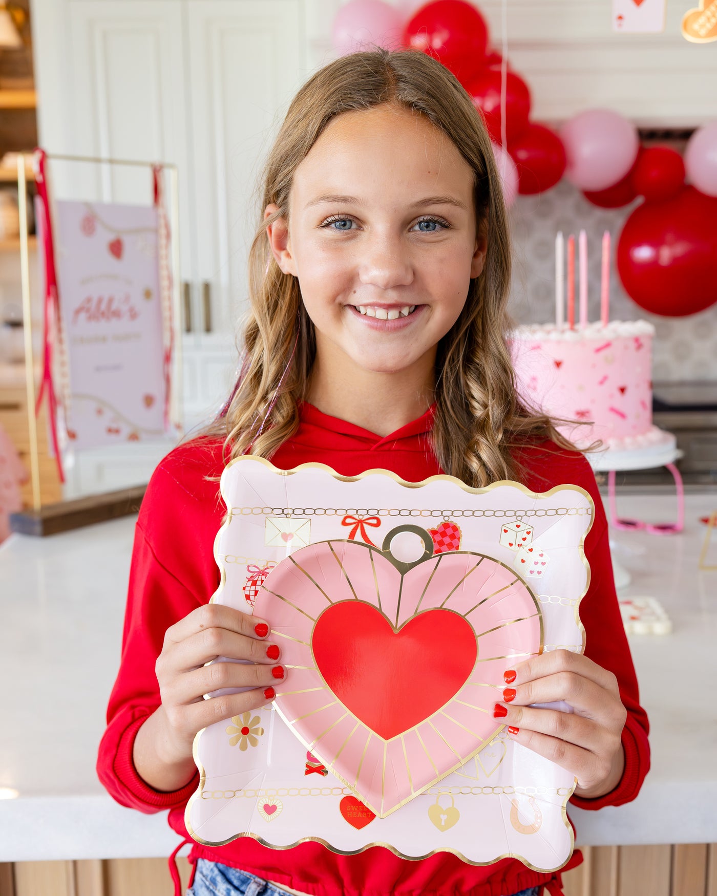 CHM1241 - Sweet Heart Charm Shaped Plate Set