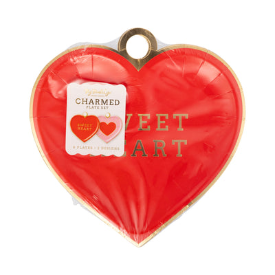 CHM1241 - Sweet Heart Charm Shaped Plate Set