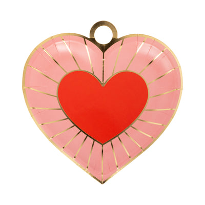 CHM1241 - Sweet Heart Charm Shaped Plate Set