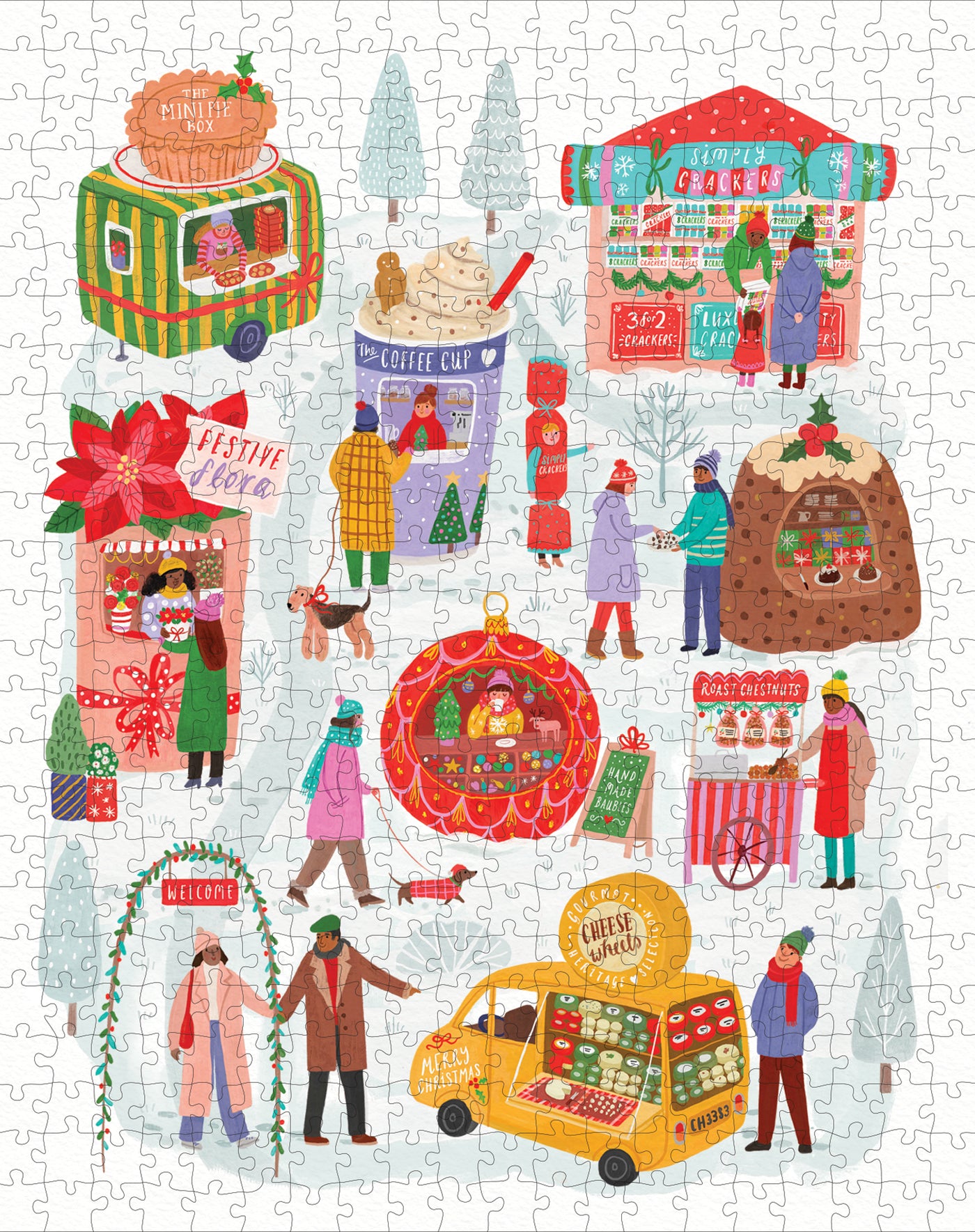 CHR1223 - Christmas Market Puzzle 500 pc