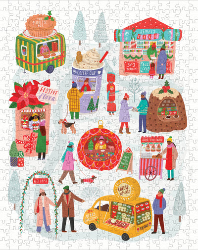 CHR1223 - Christmas Market Puzzle 500 pc