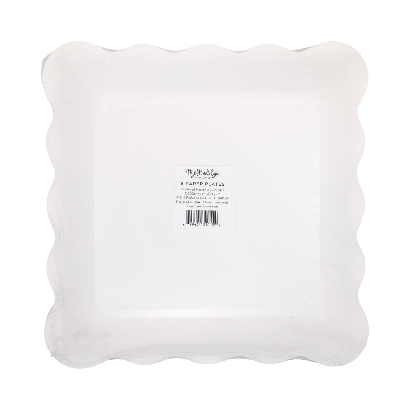 CLV1241 - Cream and Black Ric Rac Plate