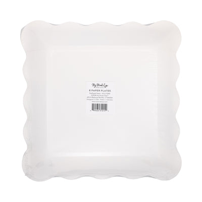 CLV1241 - Cream and Black Ric Rac Plate