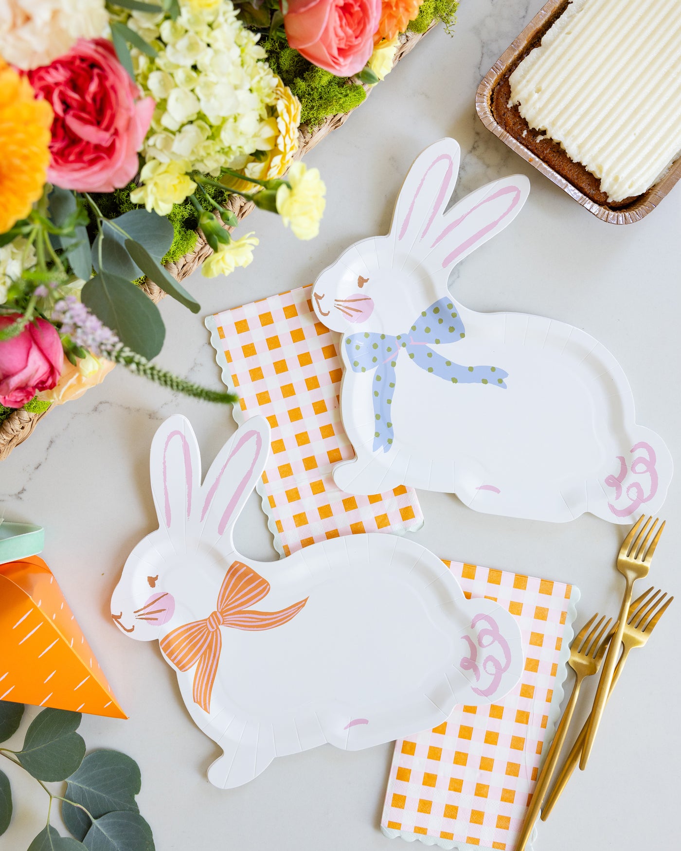 CRT1239 - Carrot Patch Gingham Dinner Napkin – My Minds Eye Paper Goods ...