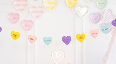 CVH1103 - Conversation Hearts Felt Banner