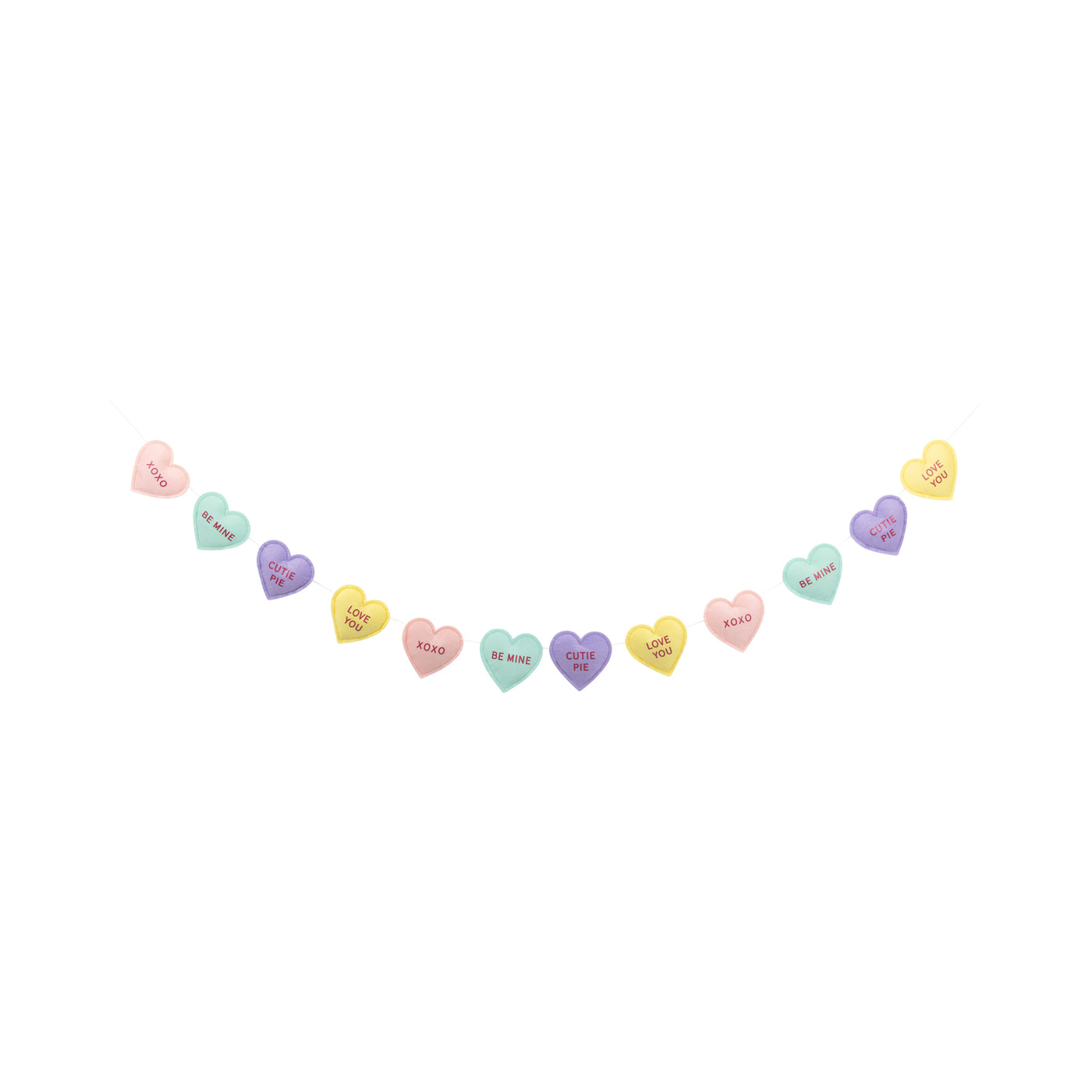 CVH1103 - Conversation Hearts Felt Banner