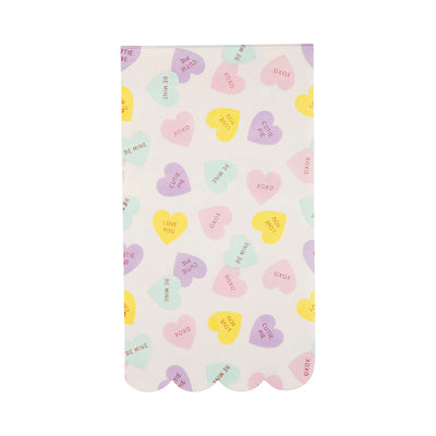 CVH1138 - Conversation Hearts Dinner Napkin