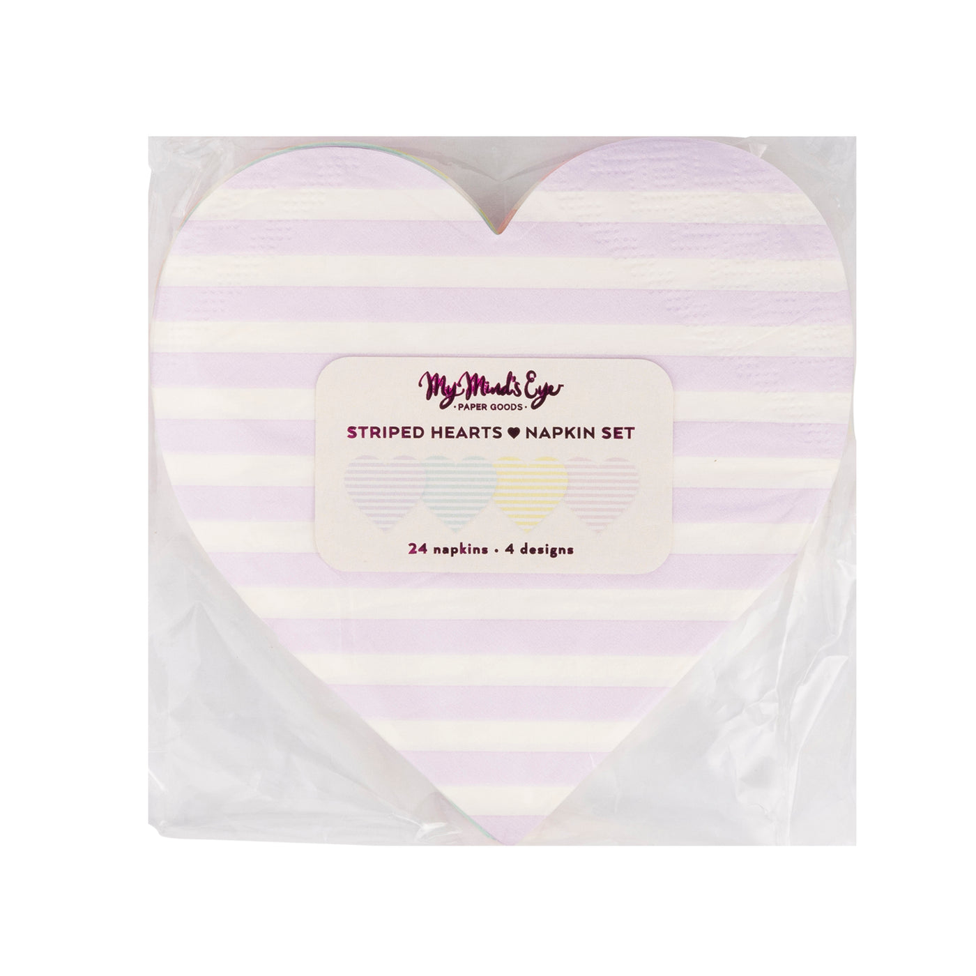 CVH1139 - Striped Hearts Napkin Set