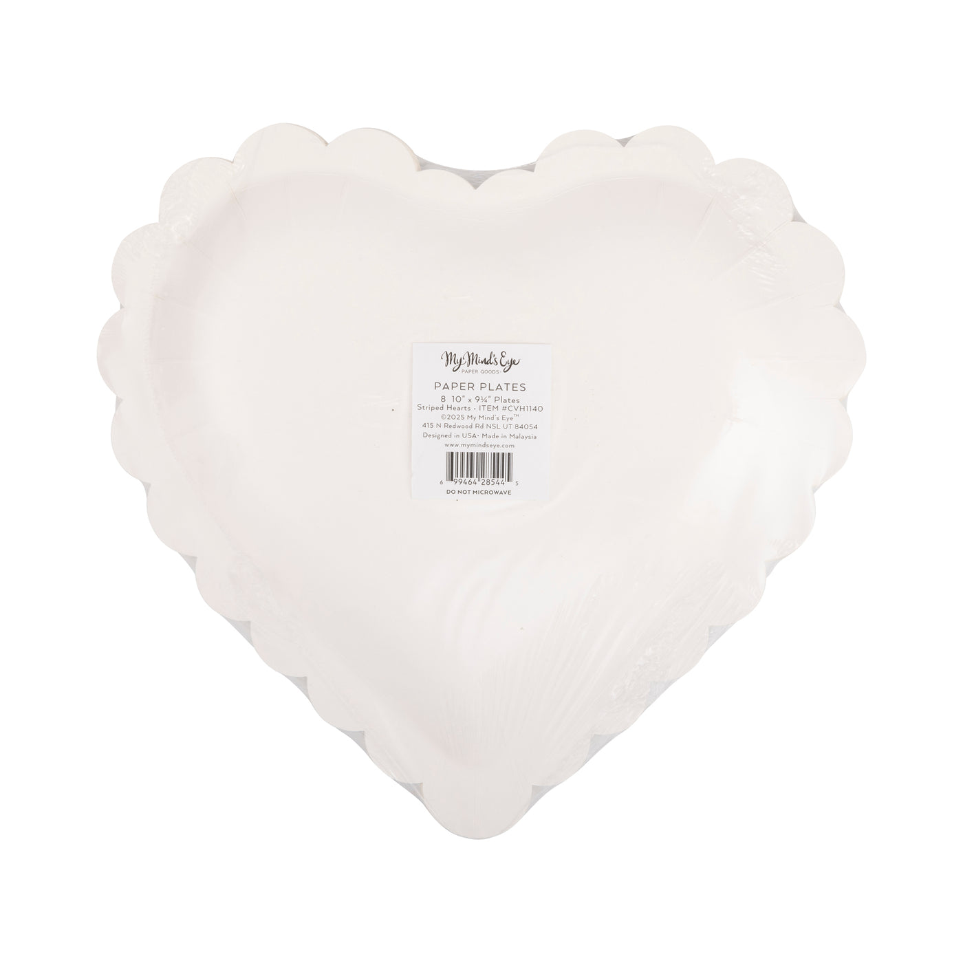 CVH1140 - Striped Hearts Plate Set