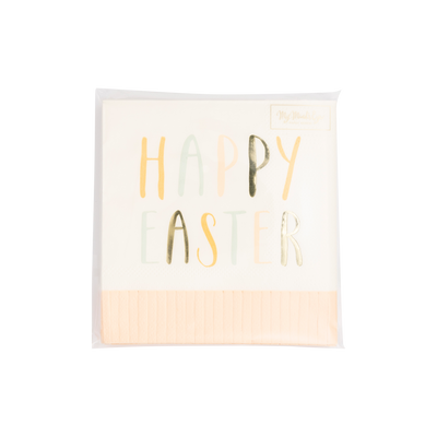 EAS1039 - Happy Easter Paper Cocktail Napkin