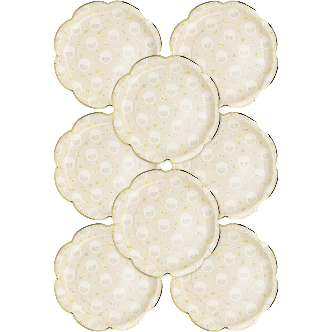 EAS1041 - Scattered Lamb Paper Plate
