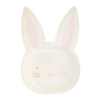 EAS1042 - Bunny Face Shaped Paper Plate