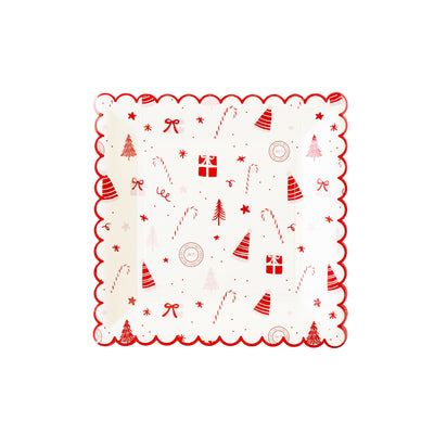 ELF1041 - Elf Scallop Scatter Paper Plate