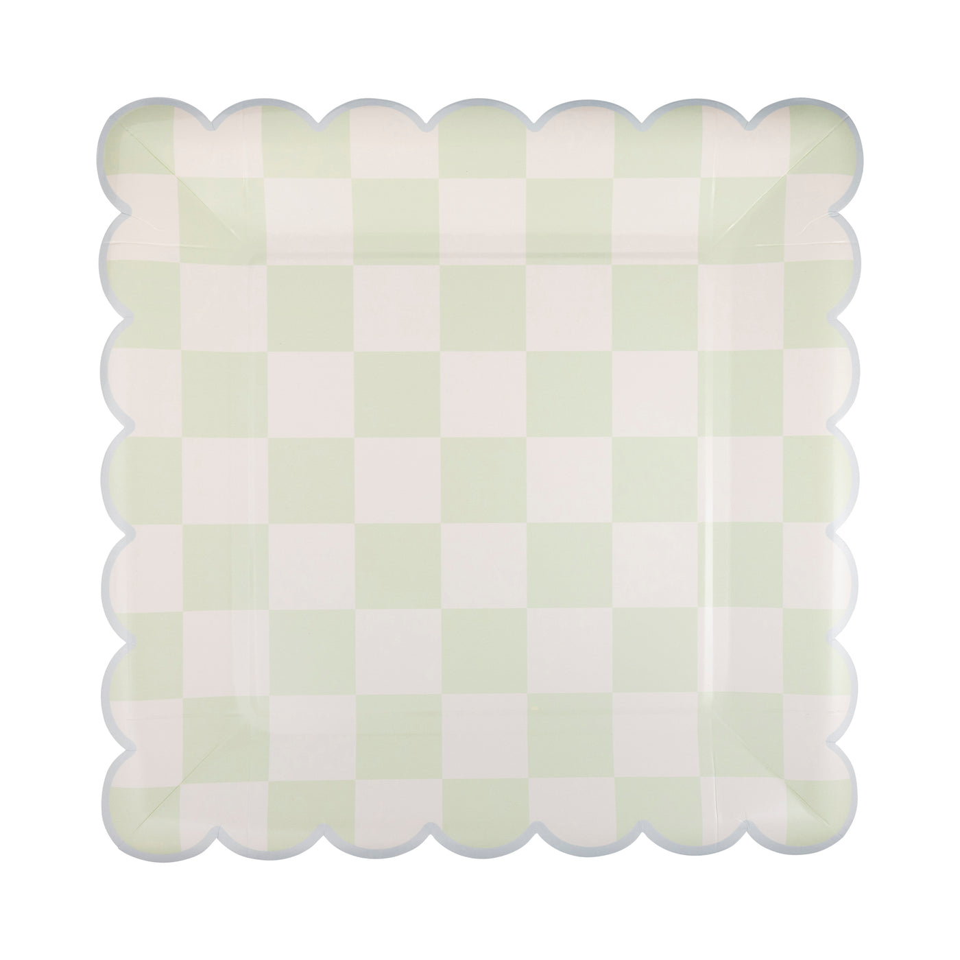 EPS1141 - Checked Square Scallop Plate Set