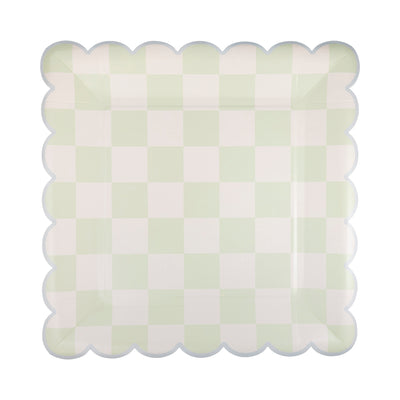 EPS1141 - Checked Square Scallop Plate Set