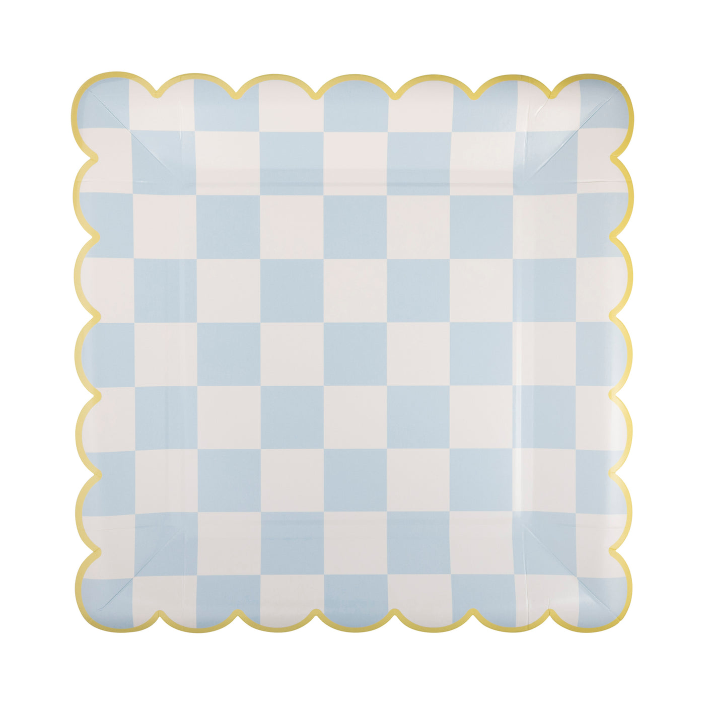 EPS1141 - Checked Square Scallop Plate Set