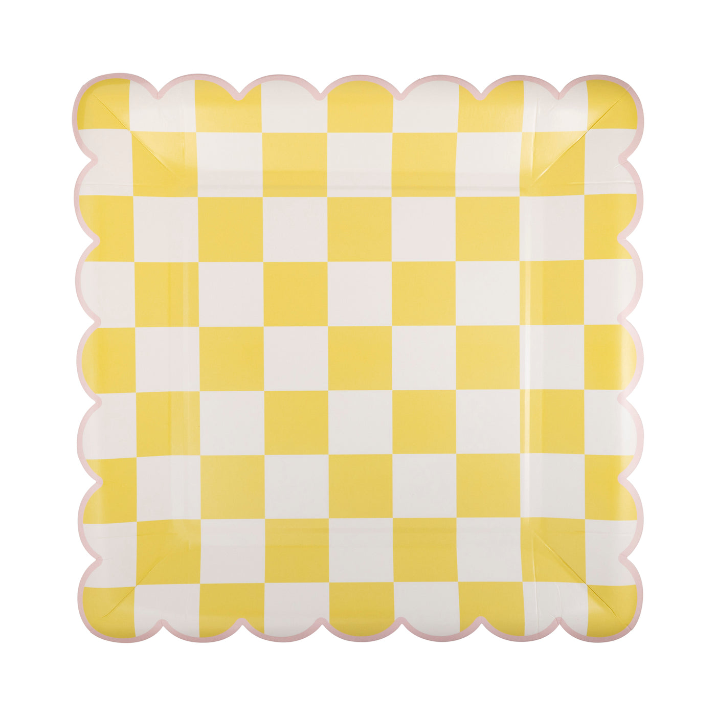 EPS1141 - Checked Square Scallop Plate Set