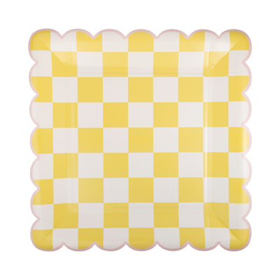 EPS1141 - Checked Square Scallop Plate Set