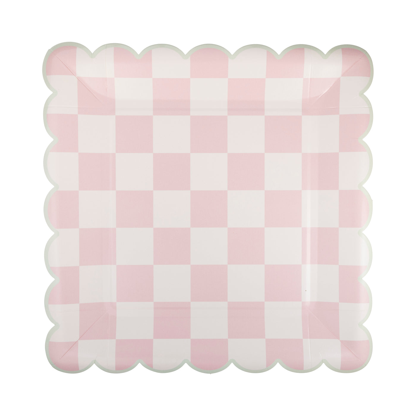 EPS1141 - Checked Square Scallop Plate Set