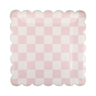 EPS1141 - Checked Square Scallop Plate Set