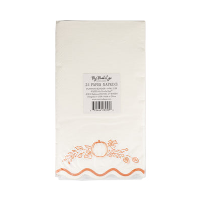 FAL1239 - Falloween Pumpkin Guest Napkin