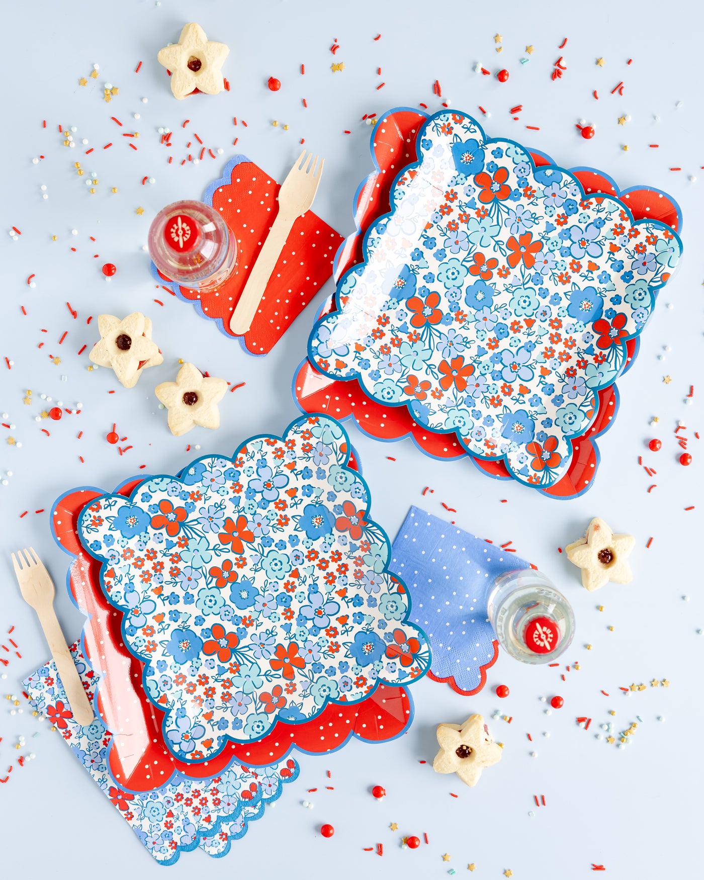 FLA1139 - Americana Polka Dot Cocktail Napkin Set