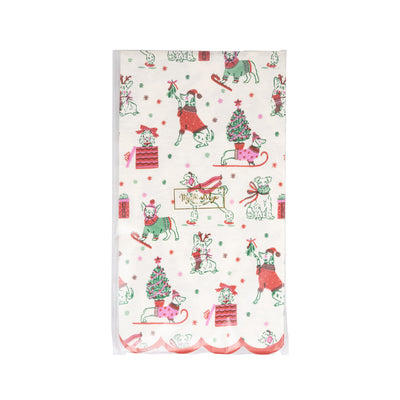 FLL1239 - Puppies Pattern Dinner Napkin
