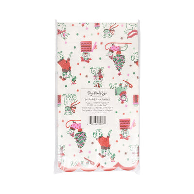 FLL1239 - Puppies Pattern Dinner Napkin