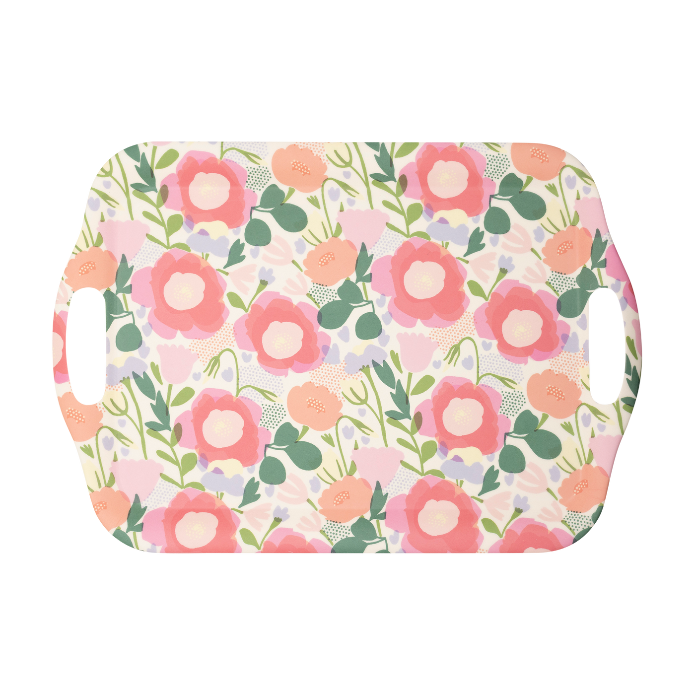 FLO1030 - Floral Reusable Bamboo Tray