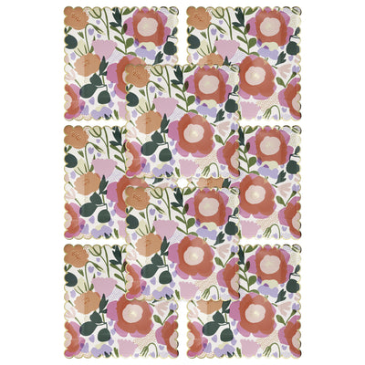 FLO1040 - Floral Paper Plate