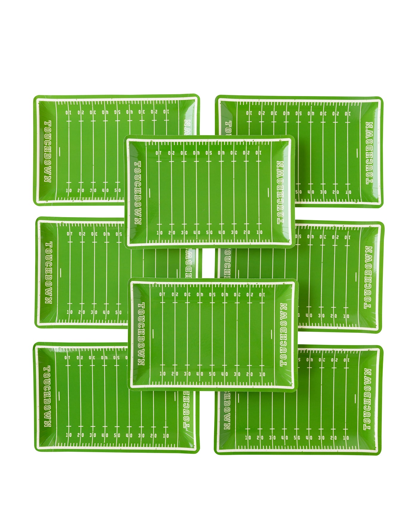 FTB940 -  Football Field Shaped Paper Plate
