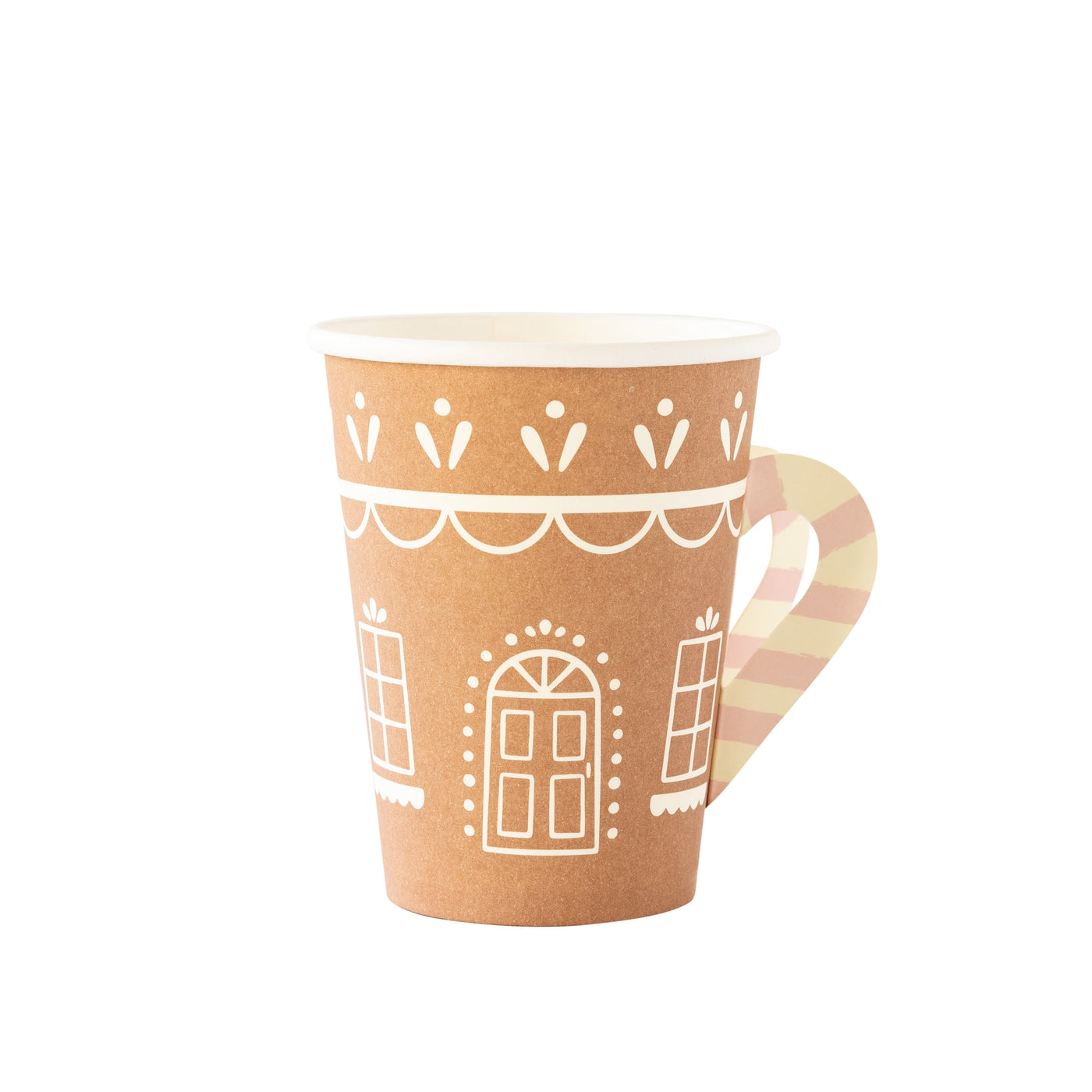 PRESALE SHIPPING MID OCTOBER - GBD1012 - Gingerbread House Paper Party Cup With Handle