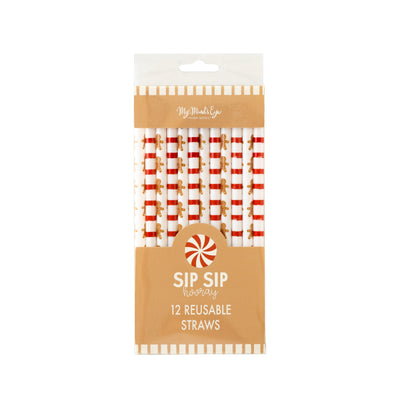 GBD1014 - Gingerbread Reusable Straws