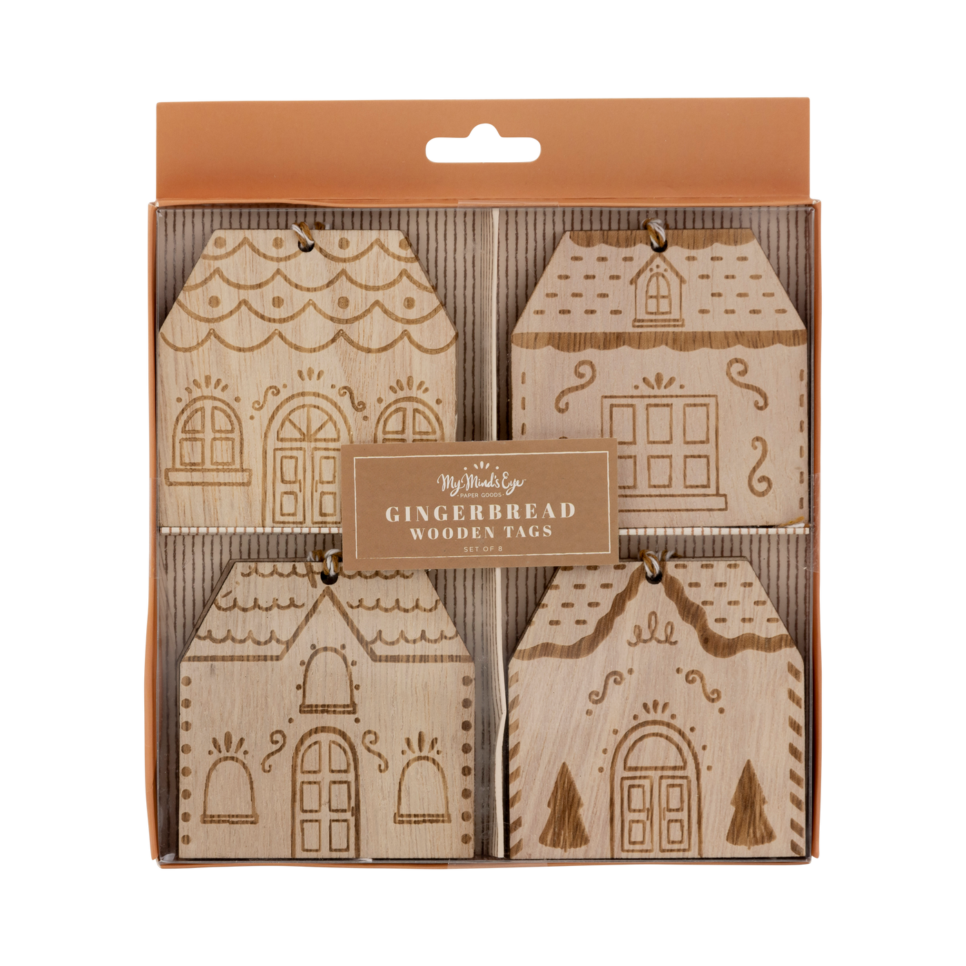 GBD1109 - Gingerbread House Wood Tags