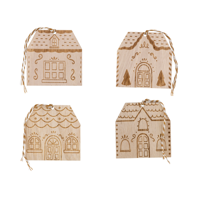 GBD1109 - Gingerbread House Wood Tags