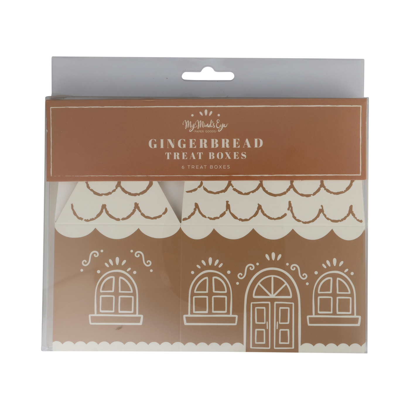 GBD1117 - Gingerbread House Gable Treat Boxes